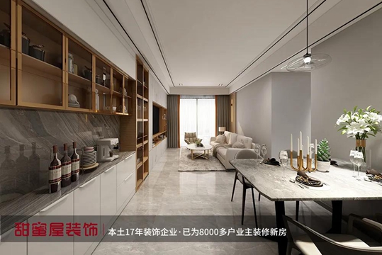 實(shí)景案例 | 108㎡極簡風(fēng) 無主燈客廳電視背景墻讓人心動(dòng)，過道光源這樣做很驚艷！